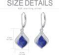 wholesale 925 Sterling Silver Teardrop White Opal Dangle Earrings for Women-0-22