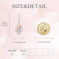 wholesale 925 Sterling Silver Tulip Dangle Drop Charm Earrings for Women Gifts-0-4