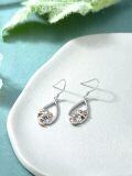 wholesale 925 Sterling Silver Teardrop Axolotl Drop Earrings with Rose Gold Accents and Starfish Design-0-2