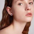 wholesale 925 Sterling Silver Blue Druzy Stone Round Stud Earrings Gift for Her-0-2