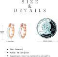 wholesale 925 Sterling Silver Rose Gold Plated Blue Pink White Fire Opal Huggie Hoop Earrings for Women-0-5