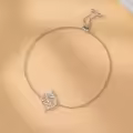 TOUPOP Sterling Silver & Crystal Heart Butterfly Bracelet Gifts for Women-0-3