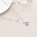 wholesale 925 Sterling Silver Tree of Life Opal Pendant Layered Choker Necklaces for Women Gifts-0-3