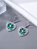 TOUPOP Sterling Silver Shamrock Earrings Irish Celtic Clover Jewelry For Women-0-3