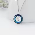 TOUPOP Sterling Silver Crystal Cat Lover Memorial Pendant Necklace Gift-0-3