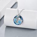 wholesale Turtle Gifts S925 Sterling Silver Crystal Sea Turtle Necklace Christmas Gifts For Women, 18+2 Inch -0-4