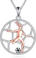 wholesale 925 Sterling Silver Sports Pendant with Football Player Design - Perfect Gift for Soccer Lovers-0-0