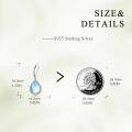 wholesale 925 Sterling Silver Teardrop Blue Moonstone & Cubic Zirconia Drop Earrings-0-4