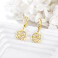 wholesale 14K Gold Celtic Knot Drop Earrings with Cubic Zirconia - Fine  for Women-0-2