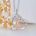 wholesale 925 Silver Tennis Player Heart Pendant Necklace She Believed She Could So She Did-0-1