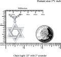 wholesale 925 Sterling Silver Star of David Pendant for Men's Jewelry Necklaces-0-4