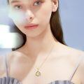 TOUPOP 14K Gold Turquoise Celtic Knot Necklace For Women Irish Jewelry Gift-0-1