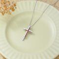 wholesale Sterling Silver Cross Pendant Necklace for Women Jewelry Gift-0-7