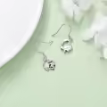 TOUPOP 925 Sterling Silver & Stone Dragonfly Cat Cow Dangle Drop Earrings-0-5