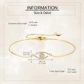 wholesale 14K Gold Evil Eye Moissanite Bracelet for Women's Fashion s-0-4
