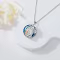 TOUPOP Sterling Silver Crystal Tree Of Life Sister Necklace Gifts For Women-0-4