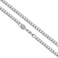 wholesale 925 Sterling Silver Green Cubic Zirconia Tennis Necklace 14-26 Chain Length  for Women and Men-0-29