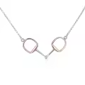 wholesale 925 Sterling Silver Horse Bit Charm Necklace Wholesale for Women and Girls-0-10