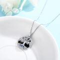 wholesale 925 Sterling Silver Tree of Life Pendant with Blue Opal & Black Opal - Evil Eye s for Her-0-3