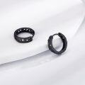 wholesale 925 Sterling Silver Black Dragon Huggie Hoop Earrings Gift for Women-0-4