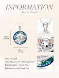 TOUPOP 925 Sterling Silver Crystal Koala Pendant Necklace Animal Jewelry Gifts-0-3