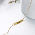 wholesale 14K Yellow Gold Ball Bead Chain Bracelet for Women - 6/7/8 Size s-0-2