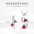 wholesale Dragonfly/hummingbird/ladybug/butterfly/bee Necklace 925 Sterling Silver Insect Pendant Necklace Infinity Jewelry Christmas Gifts For Women -0-5