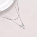 wholesale 925 Sterling Silver Double Chain Phoenix Pendant Necklaces for Women-0-2