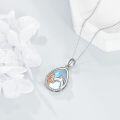 wholesale Sterling Silver Stone Horse Pendant Necklace for Women Horse Gift-0-23
