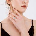 wholesale 925 Sterling Silver Opal And Zircon Ring With Elegant Openwork Design-0-1