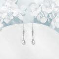 wholesale 925 Sterling Silver Floral Mini Tea Spoon Dangle Drop Earrings Fun Gift for Her Him-0-4