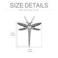 wholesale 925 Sterling Silver Dragonfly Urn Pendant Necklace Turquoise Stone Oxidized Memorial Jewelry-0-3
