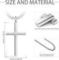wholesale 925 Sterling Silver &  Mens Cross Pendant Necklaces for Men s - 24 Chain Length-0-3