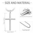 wholesale 925 Sterling Silver Cross Pendant Necklace With Chain-0-3