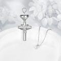 wholesale 925 Sterling Silver Infinity Heart Urn Pendant Cremation Jewelry Keepsake Memorial Ashes Holder Necklace for Women-0-3