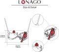 wholesale 925 Sterling Silver Red Cardinal Cross Infinity Necklace - Memorial Jewelry-0-4
