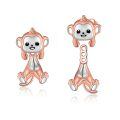 wholesale 925 Sterling Silver Cute Monkey Charm-0-0