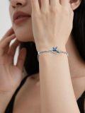 wholesale 925 Sterling Silver Hummingbird Adjustable Link Chain Bracelet s for Women/Daughter/Girlfriend-0-2