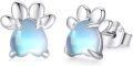 wholesale 925 Sterling Silver Blue Opal Cat Claw Stud Earrings for Women - Hypoallergenic s-0-0