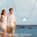 wholesale 925 Sterling Silver Moonstone Bead Pendant Chain Necklaces for Women Mother's Day Gifts Jewelry Accessories-0-2