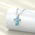 wholesale 925 Sterling Silver Cross Pendant With Nail Details On Chain Necklace-0-15