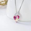 wholesale TOUPOP Mother Necklaces 925 Sterling Silver Pendant Family Necklace With Heart Crystal Jewelry For Women Momfriends Mother Birthday -0-4