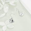 wholesale 925 Sterling Silver Teacup Panda Dangle Earrings for Women Girls Gifts-0-3