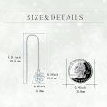 wholesale 925 Sterling Silver Daisy Flower Moonstone Drop Earrings-0-4