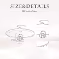 TOUPOP Sterling Silver Heart Bracelet with Stone Gifts For Sister-0-4