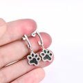 wholesale 925 Sterling Silver Paw Print Drop Earrings-0-2