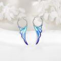 wholesale 925 Sterling Silver Blue & Purple Wing Guardian Angels Ear Cuffs for Girls and Women-0-2