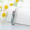 TOUPOP Silver Urn Necklace with Dragonfly-0-2