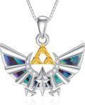 wholesale TOUPOP Game Necklace 925 Sterling Silver Sword Triforce Pendant Necklaces Jewelry Gifts For Men Women Birthday Graduation Gifts For Men Women -0-0