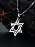 wholesale 925 Sterling Silver Star of David Pendant Necklace for Men & Women - Jewish -0-3
